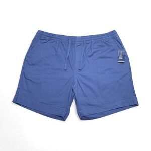 Nautica Shorts Mens XL Blue Pull On Elastic Waistband Stretch Classic Fit‎ NWT